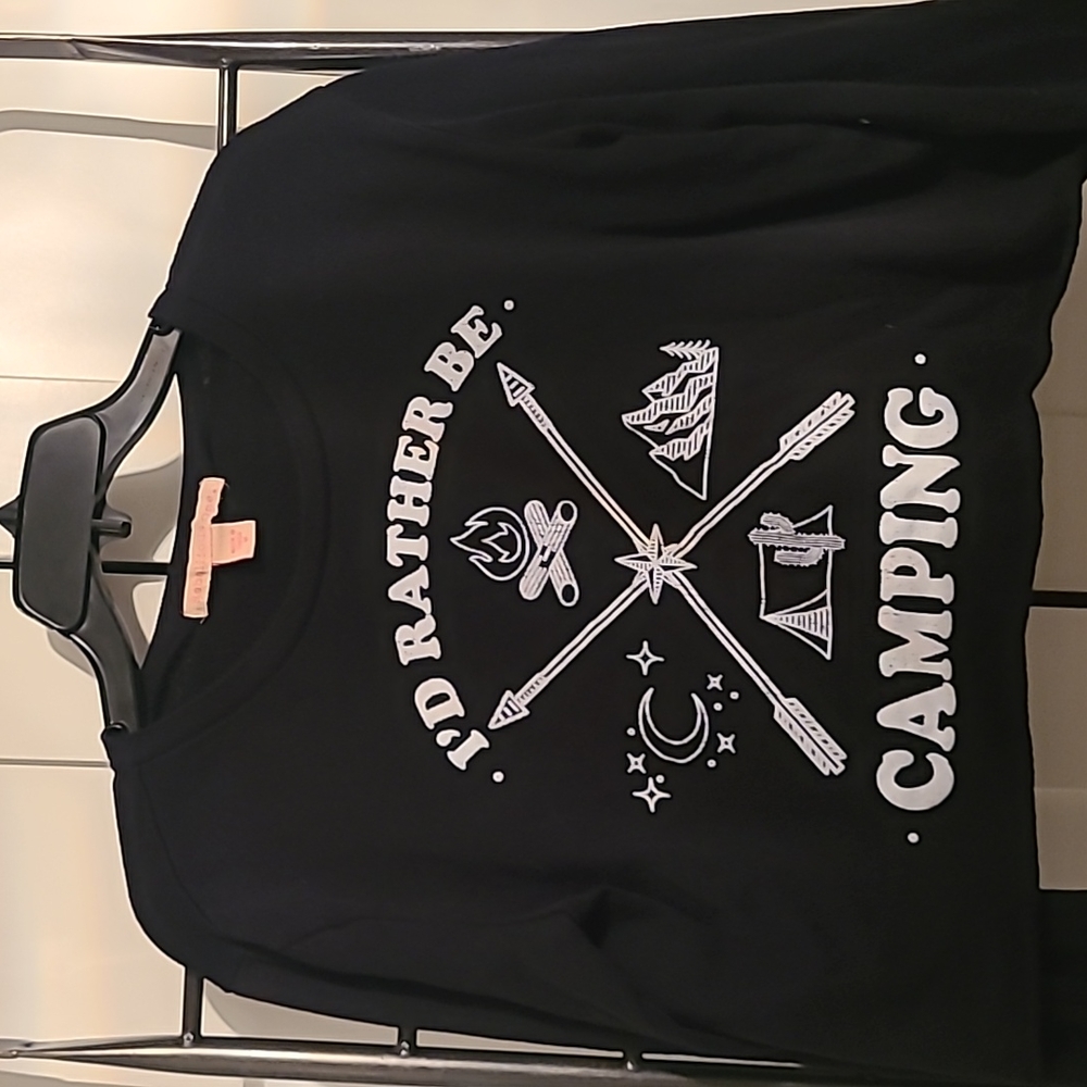Camping sweatshirt crop